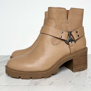 Lucky Brand Soxton Lug Sole Tan Leather Bootie 9M